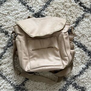 Fawn Design Cream Backpack with Versatile Use